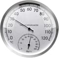Termometer och hygrometer 2 i 1, termometer med metallurtavla, analog termo-hygrometer för bastu, bastutermometer, Reliab