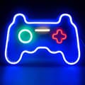 Miniatyrbillede 2 af 5: LED-neon gaming-håndtag i akrylpanel