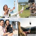 Miniatyrbild 4 av 6: Retractable Selfie Stick Mini Pocket Size for iPhone Vlog Video Recording White [Ho] White