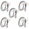 5x Piezo Contact Microphone 3 Transducer Pickups With End Pin Jack For Kalimba
