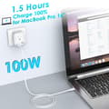 Miniatyrbilde 5 av 5: USB C til USB C-kabel, 6FT USB C-ladekabel 100W hurtiglading Type C-kabel