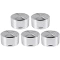 5 Metal Gas Stove Knobs 8mm, Cooker Control Knob, Burner, Gas Hob Switch, Replacement Accessories