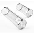 2-pack grillbur, rund grillcylinder, 304 grillbur