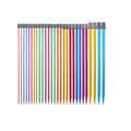 14 par 35 cm fargerike strikkepinner sett