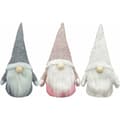 Svenska julplyschtomtar Tomte Santa Elf-prydnader Juldekoration Present (grå+rosa+vit)