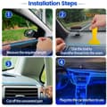 Miniatyrbilde 3 av 5: 5m Bilinteriørbelysning, LED Bilinteriør, 5v El Wire LED Lysstripe for Bilinteriør, Bilinteriør LED Strip Lys Wire, Auto Interiør LED Strip