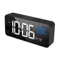 Svart digital väckarklocka, LED digital klocka digital morgonlarm
