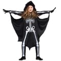 Halloween-kostyme for barn, kappe, flaggermuskappe, heks, hodeskalle