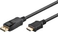 DisplayPort til HDMI-kabel Svart