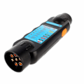 Miniatyrbillede 4 af 5: 7-polet trailer tester 7-polet 12V trailer connector test connector diagnostisk tester sort