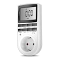 Miniatyrbillede 1 af 5: Digital programmerbar stikkontakt Ugentlig digital timer, LCD-display, energibesparende (1-pakke)