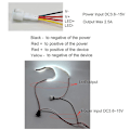Miniatyrbilde 2 av 5: 2 stk berøringsdimmerbryter Dc3.7v 5v 12v trinnløs dimmerbryter sensor for LED-lys, Rv, skap, Wa