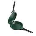 Miniatyrbillede 1 af 5: Dobbeltsidet stegepande Non-stick keramisk flip stegepande pandekagemaskine husholdningskøkken