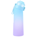 Miniatyrbild 1 av 2: Smaksatt vattenflaska med 7 pods Air Water Up flaska Frosted Black 650ml Air Startup Set Vattenkopp för camping sport Blue