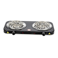 Miniatyrbild 3 av 5: Portabel Elektrisk Värmeplatta med Indikeringslampor Praktisk Spis[qb] Double 2000W Black