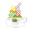 Miniatyrbild 5 av 5: Tetra Tower Game Tetris Balansleksak Stapelblock Stapel Montering