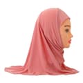 Muslimska hijabsjalar för barn DJUPROSA [qb] deep pink