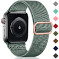 Miniatyrbillede 1 af 5: Loop-rem til Apple Watch - Justerbar nylon sportsrem til iWatch SE Series 9/8/7/6/5/4/3/2/1