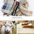 Miniatyrbillede 5 af 5: Vinter Tartan Sjal Langt Sjal Plaid Varmt Sjal Wraps Tæppe Sjal til Damer Tassel Sjal Lang Stole Blue+red Tartan