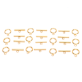 Miniatyrbillede 3 af 5: DIY Halskæde Armbånd Smykkefremstilling Rustfrit Stål Toggle Låse Bar Sæt Toggle Forbindelser Guld