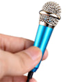 Miniatyrbild 4 av 4: Mini bärbar vokal/instrumentmikrofon för sång blue