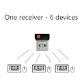 Miniatyrbillede 4 af 5: Trådløs Dongle Modtager Unifying USB Adapter til Logitech 2