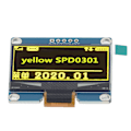 Miniatyrbillede 5 af 5: 1,54 tommer displaymodul 5 pin IPS SPD0301 IC 128x64 opløsning SPI IIC interface organisk lysemitterende diode modul gul