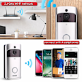 Miniatyrbild 3 av 6: Smart WiFi videodörrklocka kamera visuell intercom med klocka