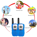 Pikkukuva 4 / 4: Walkie-talkie lapsille 8 kanavaa Kaksisuuntainen radio Lasten taskulamppu Walkie-talkie-setti Lasten lahjat Lelut tytöille pojille (1 pari, sininen)