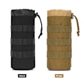 Miniatyrbilde 4 av 5: Taktisk Molle vannflaskepose Militær utendørs camping fotturer Snøring vannflaskeholder Multifunksjonell flaskepose Jungle with strap