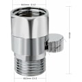 Miniatyrbilde 2 av 5: Dusjhodeavstengningsventil Flow Control Shut Off Valve Flow Messing Kran Universal Reservedel,ladacèe
