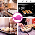 Pikkukuva 7 / 7: ll Rose Paperi Muffin Vuorat, Rasvanpitävät Muffin Vuorat Leivontaan, Mini Muffin Kääreet Vuorat Muffin Kupit Cupcakeliners Bulk, Paperi Rose