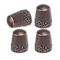 Miniatyrbild 1 av 11: SömnadsTumme Metall Tumme Ringar Justerbara Metall Finger Skydd Ringar Läder Mynt Finger Skydd, Sömnad Finger Skydd 0.05 G