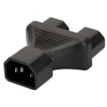 Miniatyrbild 3 av 5: IEC320 C14 till Dual IEC320 C13/C15/Nema 5-15R Strömadapter 3 Terminaler Strömadapter Hane till Hona Ström null - C 0.07