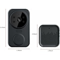Miniatyrbillede 5 af 5: Trådløs videodørklokke, smart home wifi dørklokke udendørs trådløs dørklokke kamera chime tovejs lyd intercom nattesyn smart life app