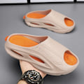 Miniatyrbillede 1 af 5: Sommer Fashion British Style Hjemmesko Mænds Bløde Sål Sky Følelse Ungdom Udendørs Sport Anti-Slip Store Cool Slippers Khaki Khaki 39-40