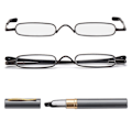 Miniatyrbilde 9 av 10: Smal Leseglass Slim Leseglass SØLV STYRKE - Perfekt sølv silver Strength 3.5x