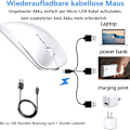 Miniatyrbilde 6 av 6: Gjenladbar Bluetooth-mus for bærbart nettbrett