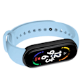 Miniatyrbillede 1 af 2: M7 Smart Armbånd Multifunktion Silikone Dynamisk Farve Stor Skærm Fitness Watch Band til Pulsmåling Søvn Overvågning Blå