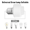 Miniatyrbild 4 av 5: 3-pack Smart Life Wifi Smart Ljuspärla Sockeladapter E27 Strömbrytare Lamphållare