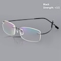 Miniatyrbillede 1 af 5: Læsebriller Spectacle memory Titan BLACK STYRKE-350 sort-WELLNGS sort black Strength-350