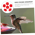 Miniatyrbillede 2 af 5: 54 stk. Fuglefoder Blomster Kolibri Foder Squirrel Feeder Feeder Porte Udskiftning Glas Fuglefoder Kolibri Foder Dele Oriole