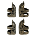 Miniatyrbild 8 av 11: SömnadsTumme Metall Tumme Ringar Justerbara Metall Finger Skydd Ringar Läder Mynt Finger Skydd, Sömnad Finger Skydd 0.06 C