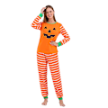 Miniatyrbillede 3 af 9: Halloween Langærmet Græskar Print Familie Matchende Pyjamas Sæt BUT L