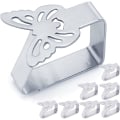 Miniatyrbillede 1 af 5: (Fjäril) Skridsikre dukklemmer 8 stk. tykke rustfrie St