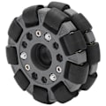 Pikkukuva 2 / 8: 100mm kaksois muoviset omnipyörät, kuormitus 20 kg alustarobotti sarjalle 14049.