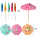 Miniatyrbild 2 av 5: [200 st] Cocktailparaply Drink Picks Tandpetare - Färgglada Papperstuggor Cocktailparaply för Luau Parasol Hawaiian Tiki Party Dekorationer