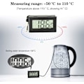 Miniatyrbild 4 av 5: Sats med 3 LCD-akvarietermometrar, digital termometer