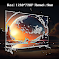 Miniatyrbilde 4 av 4: Projektor 4k Android 11 Dual Wifi6 200 Ansi Allwinner H713 Bt5.0 1080p 1280*720p Hjemmekino Utendørs Bærbar Projektor