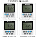 Miniatyrbilde 4 av 5: Plug-in digital timer socket 16A 3600W LCD-skjerm 20 grupper på/av Programmerbar timer 24 timer 7 dager AC220V Energisparende